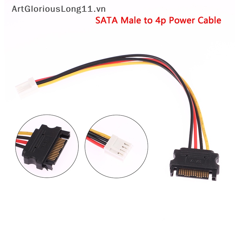 Dây Cáp Nguồn SATA Molex IDE 4 Pin Sang SATA Dài 20cm Chuyên Dụng Cho Máy Tính PC