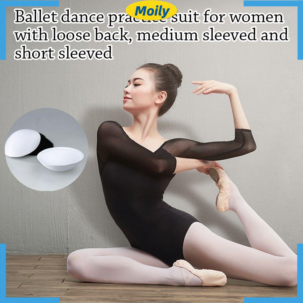 MOILYVN Trang Phục Múa Ba Lê Phối Lưới Dành Cho Nữ