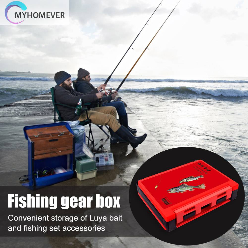 Hộp Đựng Dụng Cụ Câu Cá Hai Mặt Chống Thấm Nước Tiện Dụng