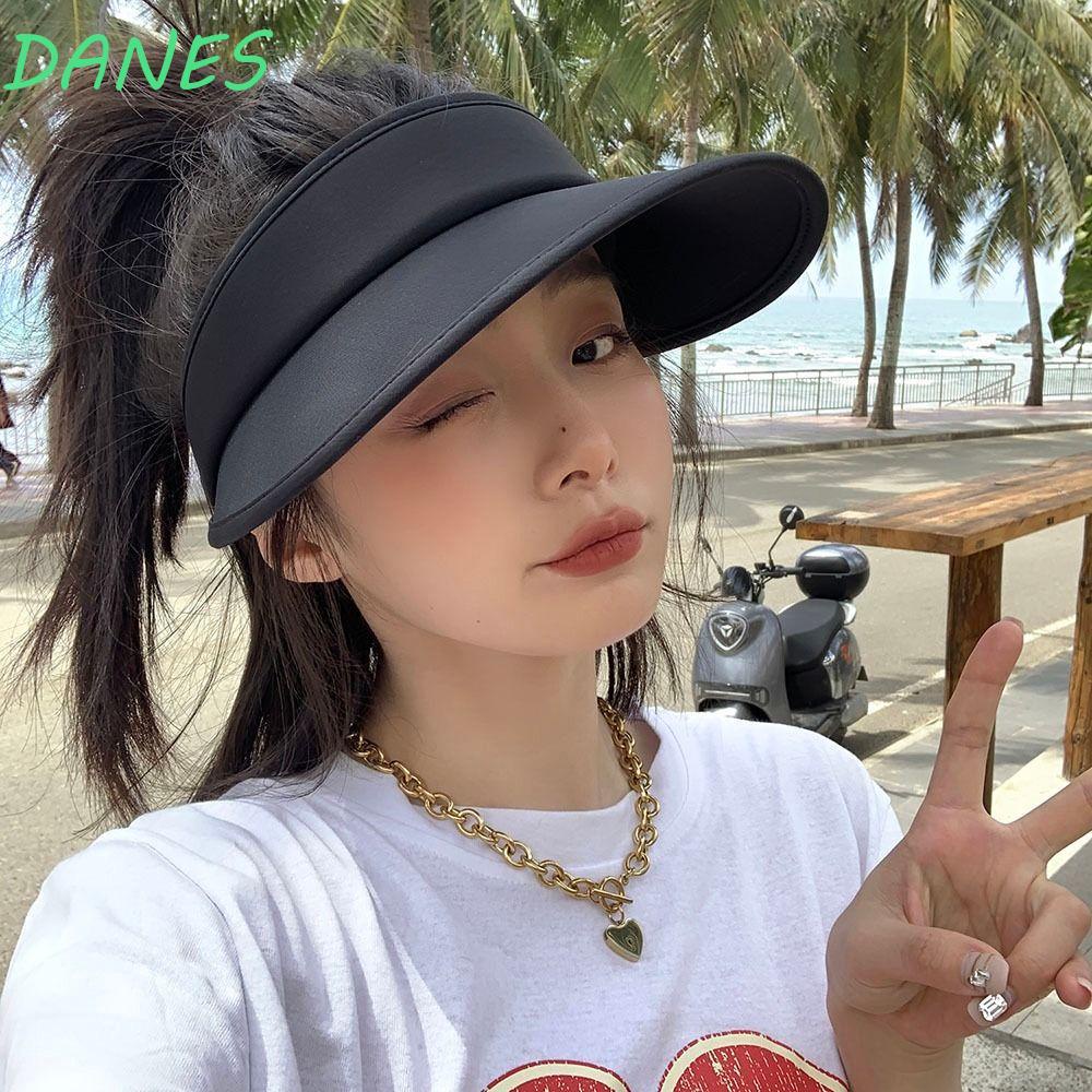 DANES Mũ Lưỡi Trai Nửa Đầu Chống Tia UV Thời Trang Mùa Hè