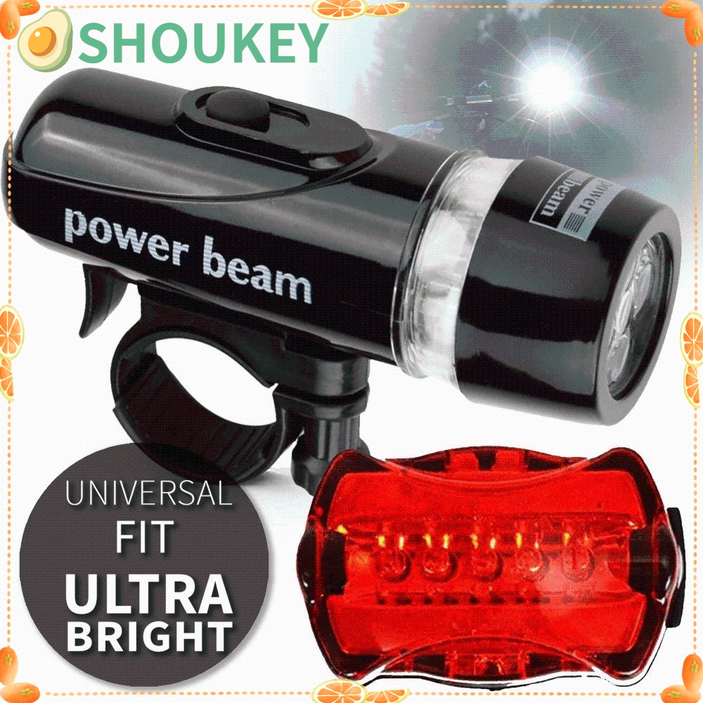 SHOUKEY Bộ Đèn Pin Cảnh Báo An Toàn Độ Sâu Cao Cho Xe Đạp