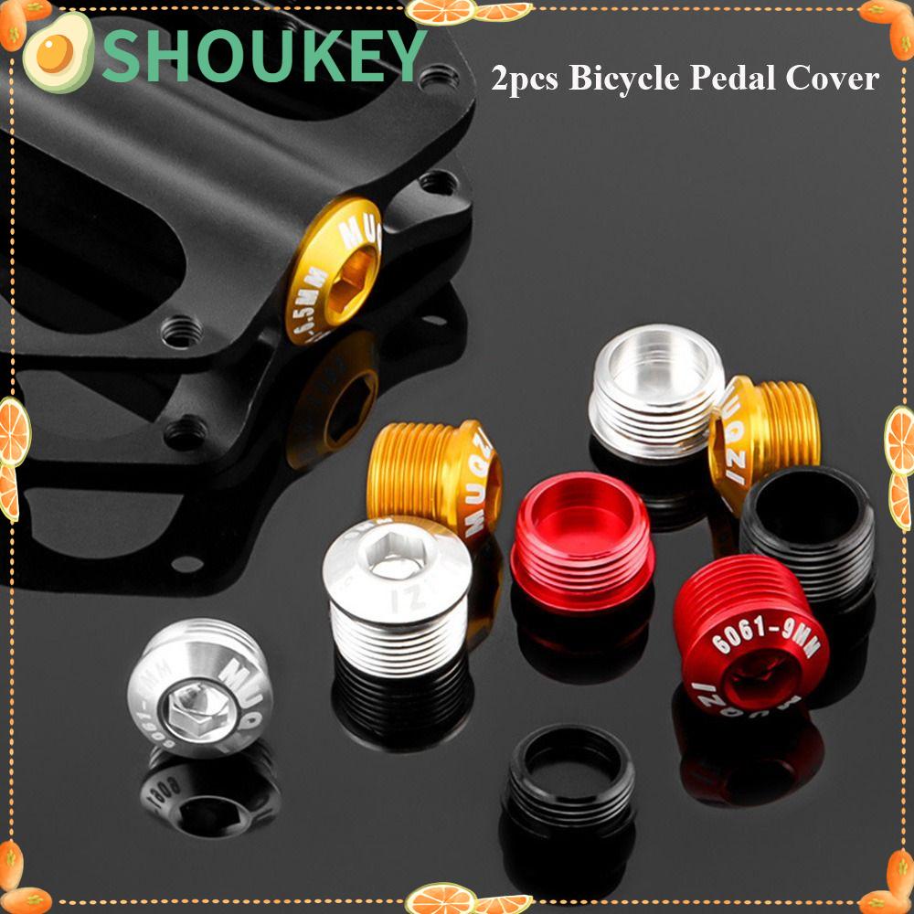 SHOUKEY Set 2 Vỏ Bọc Bàn Đạp Xe Đạp Chống Bụi M14xP1.0 5 / 6.5 / 9mm