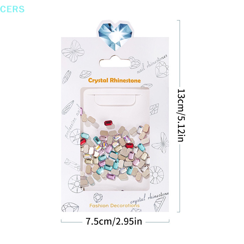 Set 100 Hạt Đá Thủy Tinh 3D Dùng Trang Trí Móng Tay Nghệ Thuật RS