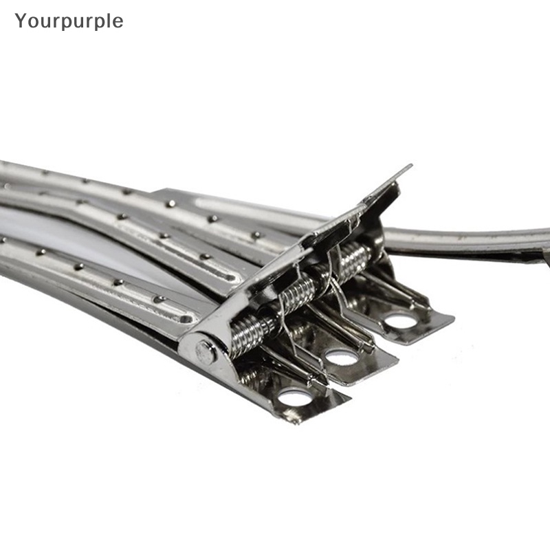 Yourpurple 10 cái kẹp chăm sóc tóc kẹp cắt bằng thép không gỉ để làm tóc VN