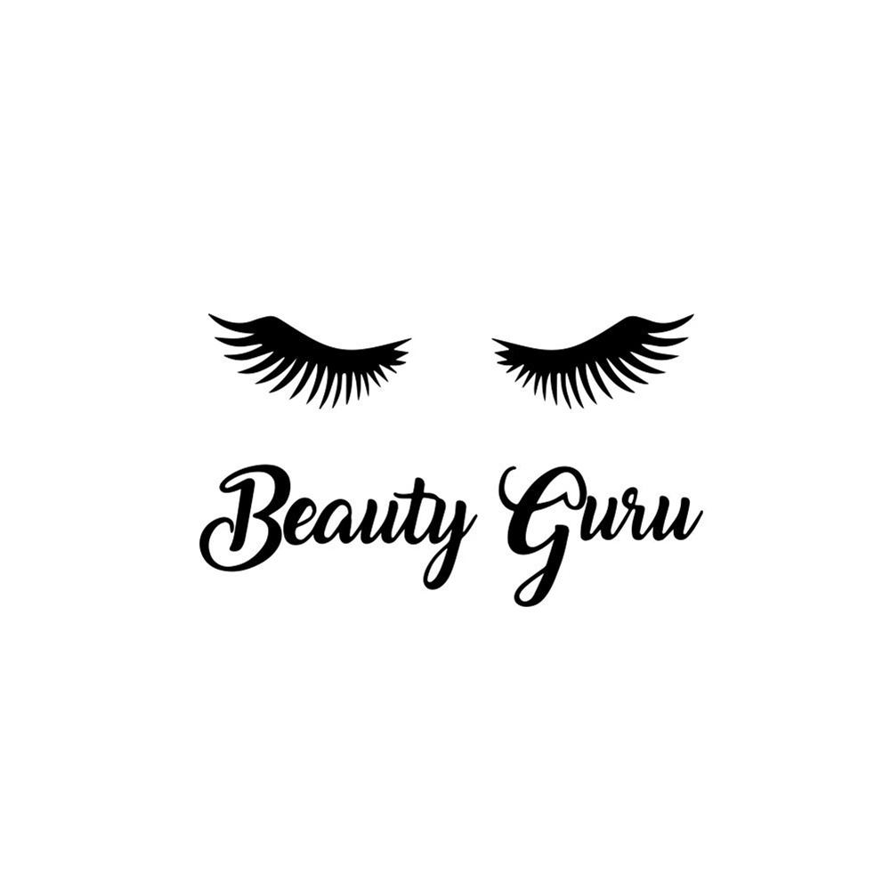 Miếng Dán Tường Trang Trí Hình Lông Mi / Chữ Độc Đáo DIY