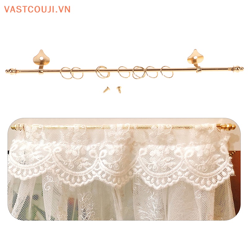 Rèm Cửa Sổ Kim Loại Mạ Vàng Tỷ Lệ 1: 12 Dùng Trang Trí Nhà Búp Bê