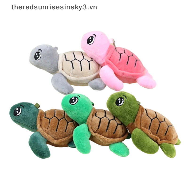 Búp Bê Nhồi Bông Hình Rùa Biển Mềm Mại Treo Móc Khóa / Ba Lô / Túi Xách Trang Trí Quà Tặng Cho Bé