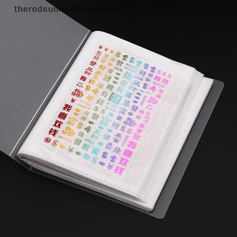 Album Đựng Phụ Kiện Làm Móng Nghệ Thuật Trong Suốt 40 / 80 / 84 Ngăn