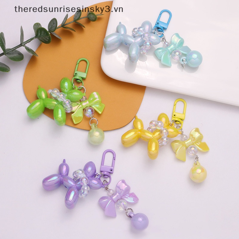 # # Thời Trang # Móc Khóa Điện Thoại Di Động Mặt Hình Chú Chó Bong Bóng Trái Tim Nổi Dễ Thương Sáng Tạo Vui Nhộn