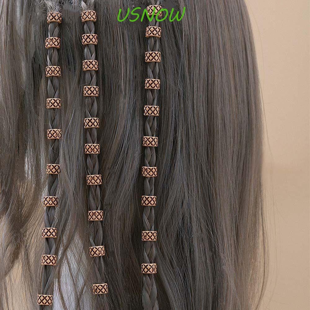 USNOW Vòng Bện Tóc Giả Bằng Nhựa Dùng Trang Trí Tiện Dụng