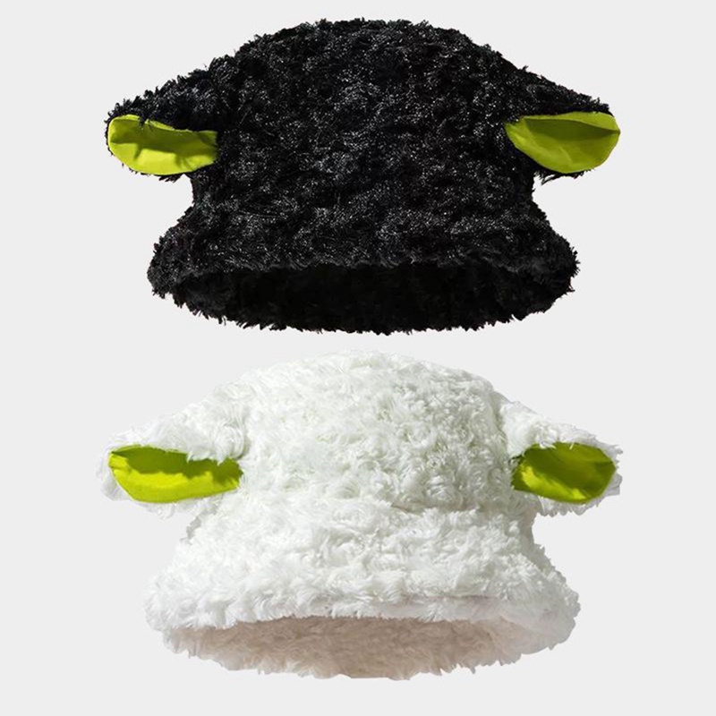 Ygt Mũ Tai Bèo Phối Lông Cừu Giữ Ấm Tai Kiểu Nhật Bản Thời Trang Thu Đông Cho Nữ