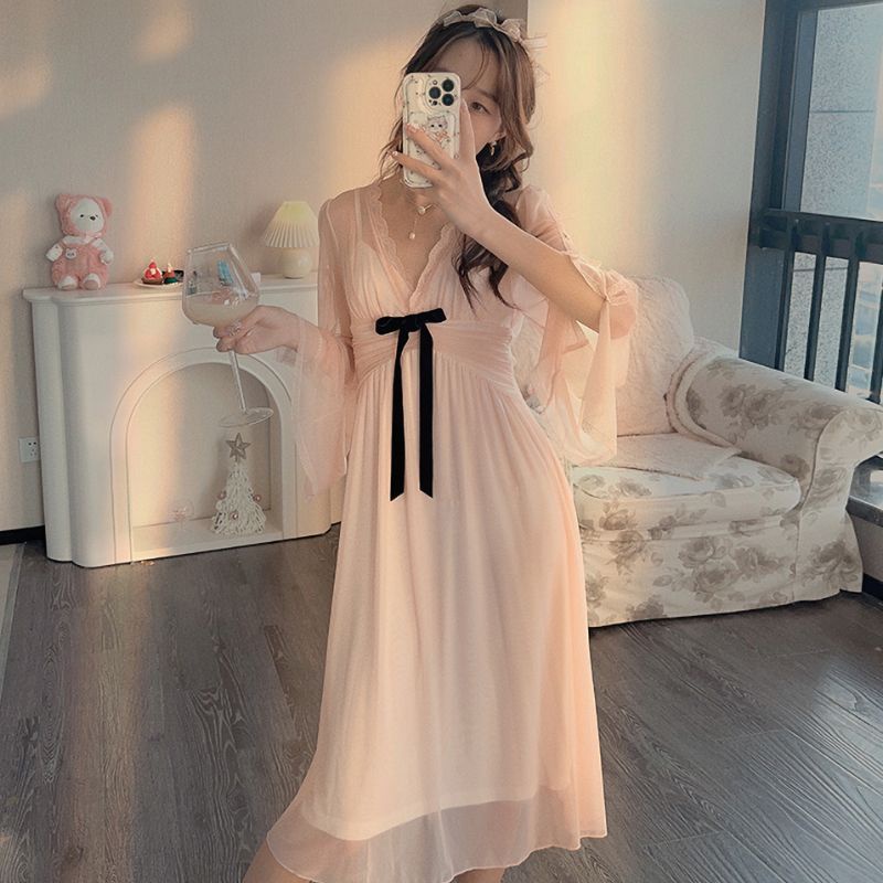 Đầm Ngủ Lưới Cao Cấp Phong Cách Thời Trang Mùa Hè Hàng Mới Dành Cho Nữ