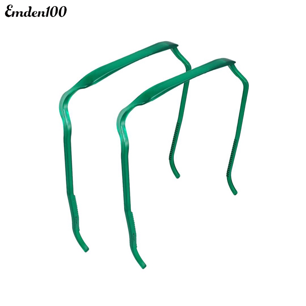 Bộ 2 Băng Đô Cài Tóc Hình Vuông Màu Trơn Không Làm Tổn Thương Tai Chắc Chắn Cố Định Thời Trang