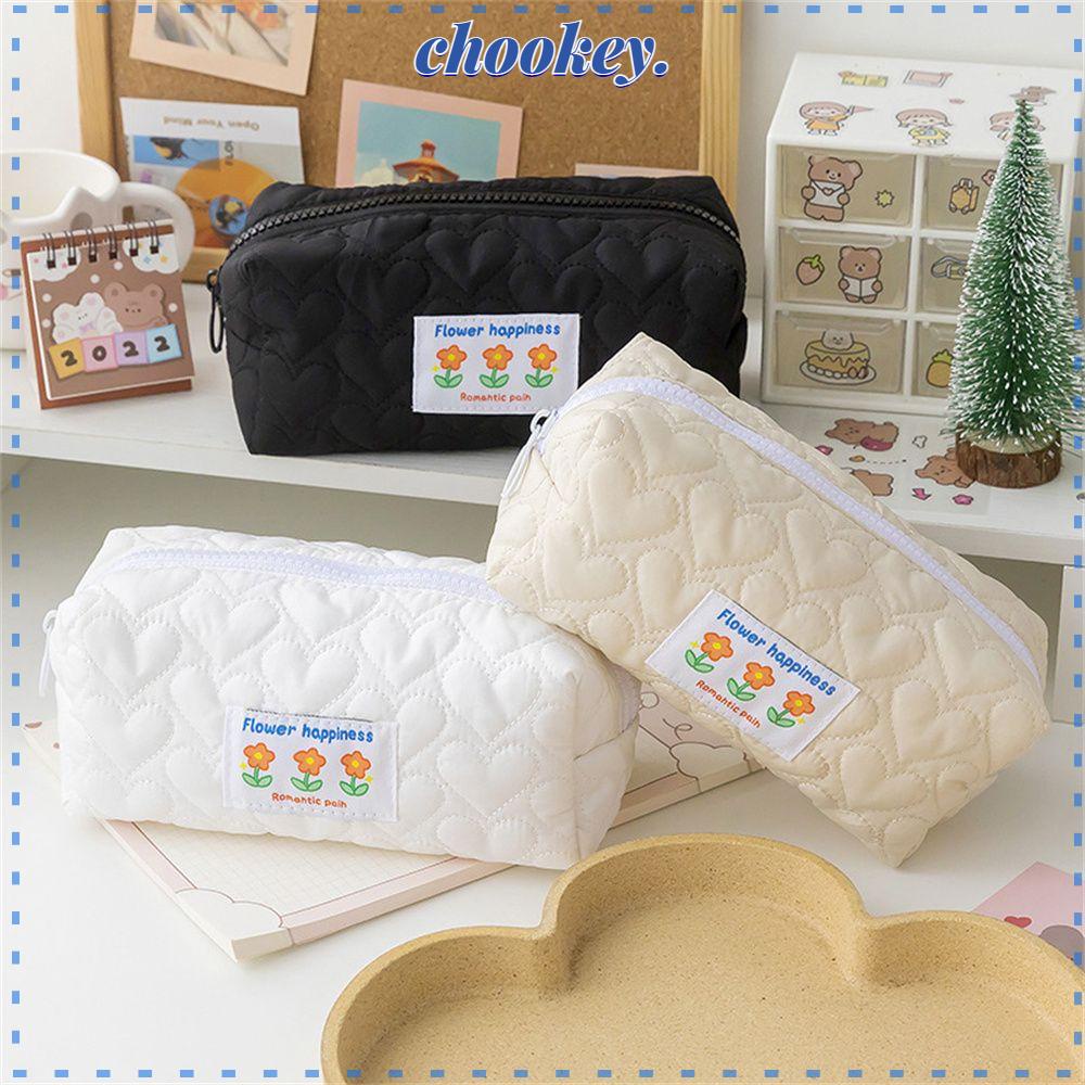 CHOOKEY Túi Đựng Bút Họa Tiết Hoa Xinh Xắn
