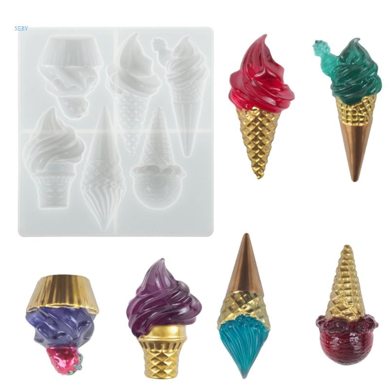 Khuôn Silicone Tạo Hình Làm Kem Thủ Công DIY