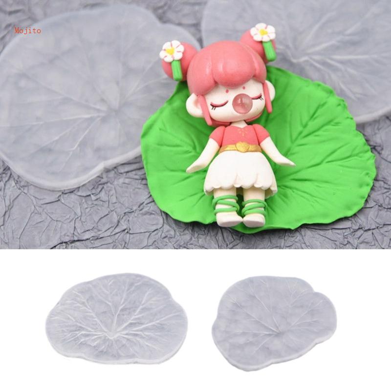 Khuôn Silicone Làm Trang Sức Hình Lá Sen Độc Đáo