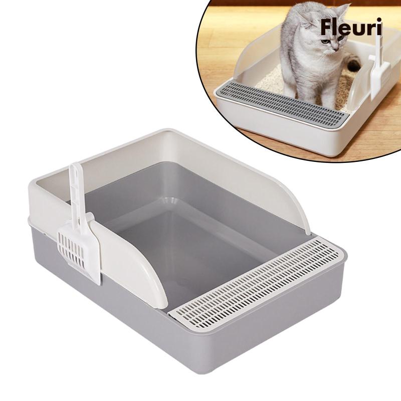Hộp Cát Vệ Sinh Chống Văng Nước Cho Mèo Trong Nhà
