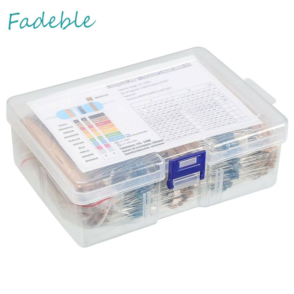 Set 2600 Điện Trở Màng Kim Loại 130 Giá Trị 1 / 4W 0.25W Chuyên Dụng
