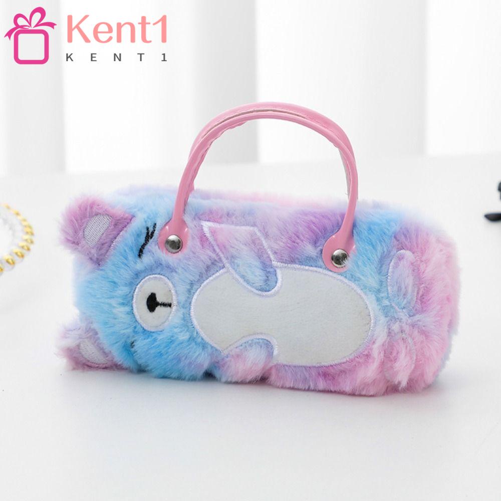 KENT1 Hộp Đựng Mắt Kính Cầm Tay Hình Gấu Bông Nhiều Màu Dễ Thương Chống Áp Lực