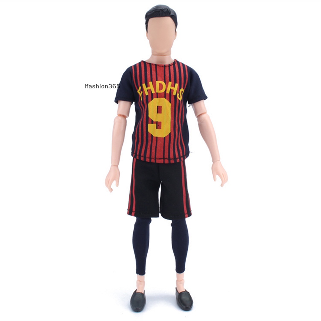 1 Bộ Quần Áo Thể Thao Ngắn Tay Thời Trang Cho Búp Bê ifashion365