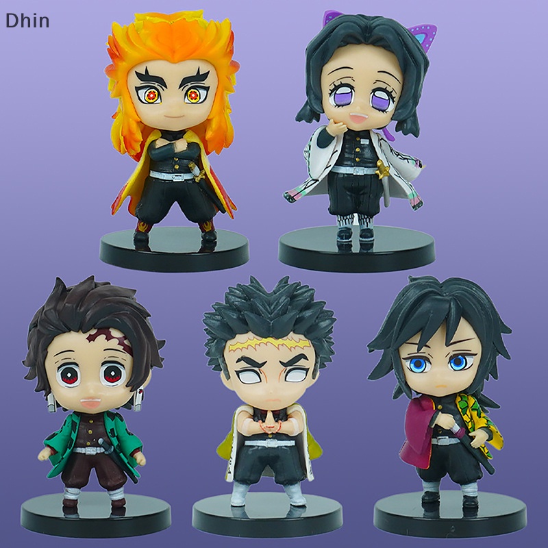 [Dhin] Set 5 Mô Hình Búp Bê Kimetsu Bằng PVC Mẫu Q Posket Bán Sỉ