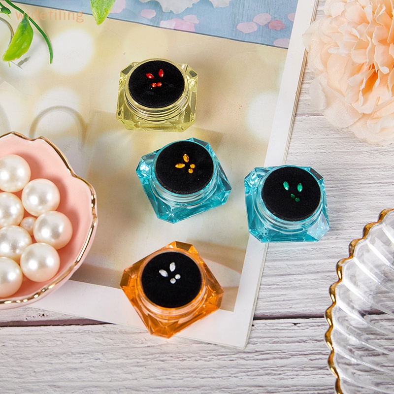 Hộp 4 Răng Chứa Kim Cương Giả Bằng Acrylic Dùng Trang Trí