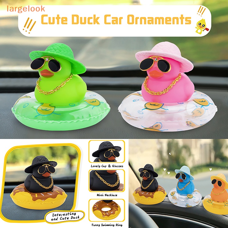 Chú Vịt Cao Su Dễ Thương Dùng Trang Trí Gương Chiếu Hậu Xe Hơi