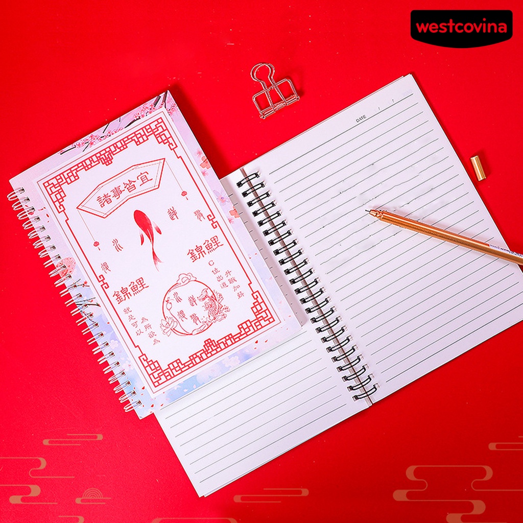 [WSTN]✎Sổ Tay Ghi Chú Họa Tiết Cá Koi Vui Nhộn Dễ Sử Dụng