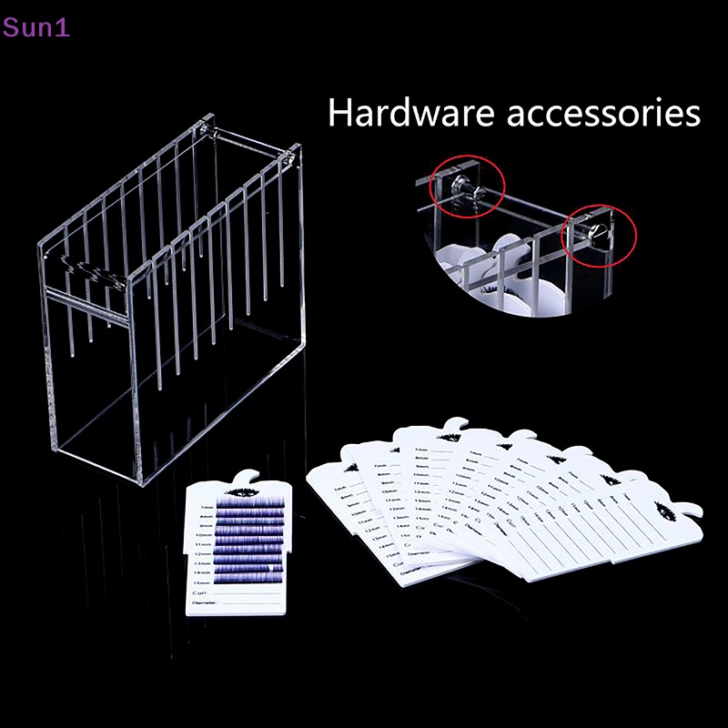 Hộp Đựng Lông Mi Giả 8 Tầng Bằng Acrylic Trong Suốt