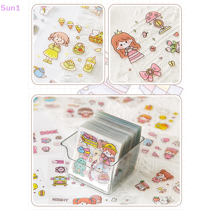 Sun1 &gt; 50 Miếng Dán Anime PET Chống Thấm Nước Không Lộ Điện Dễ Thương Cho Học Sinh Và Bé Gái