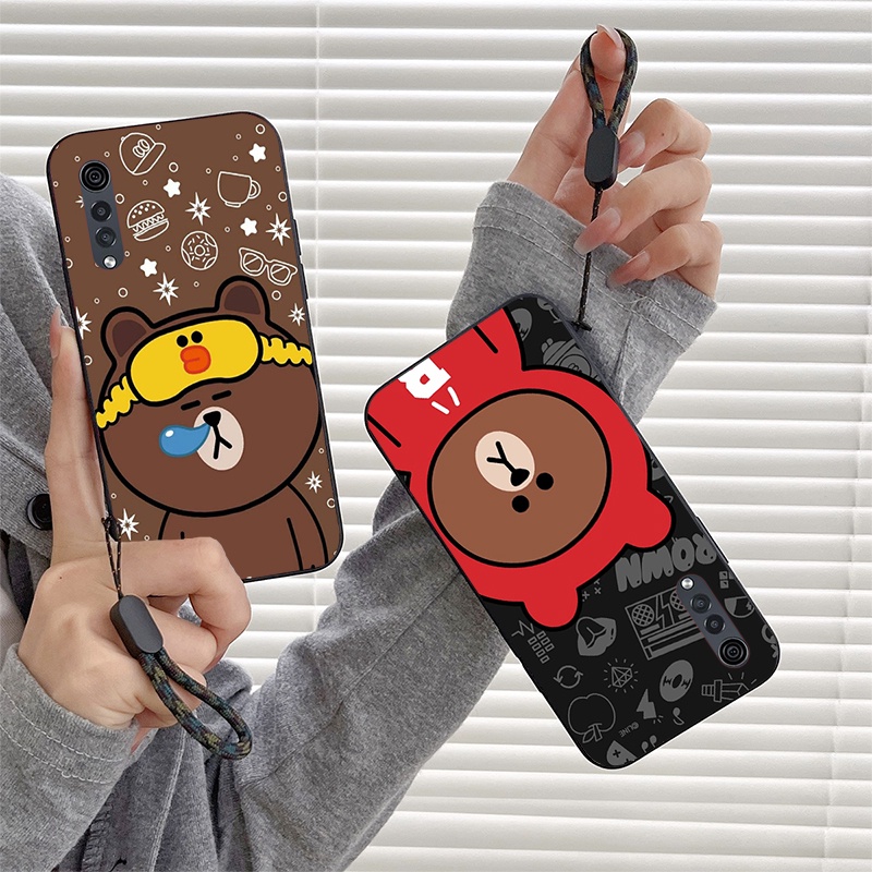 Ốp Điện Thoại Chống Sốc Hình Gấu Nâu Cho lg velvet 5g