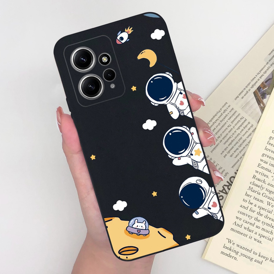 Ốp Điện Thoại Silicon TPU Mềm Họa Tiết Gấu Và Quả Bơ Cho Xiaomi Redmi Note 12 12 Pro 4G Note12 12Pro 4G