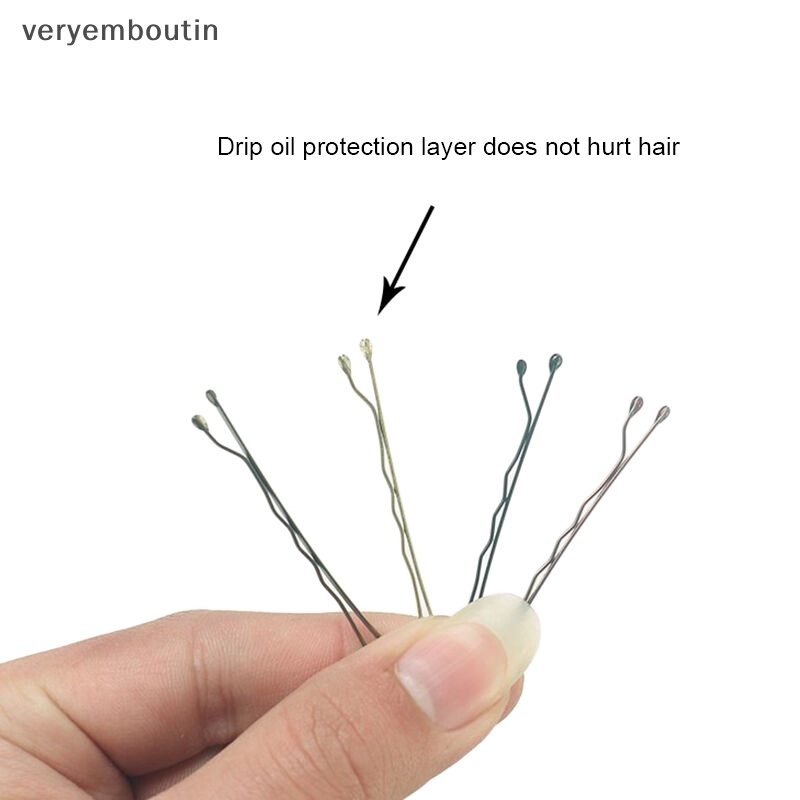 Set 50 Kẹp Tóc Chữ U Màu Vàng Kim Tạo Kiểu Tóc Thời Trang Cho Nữ