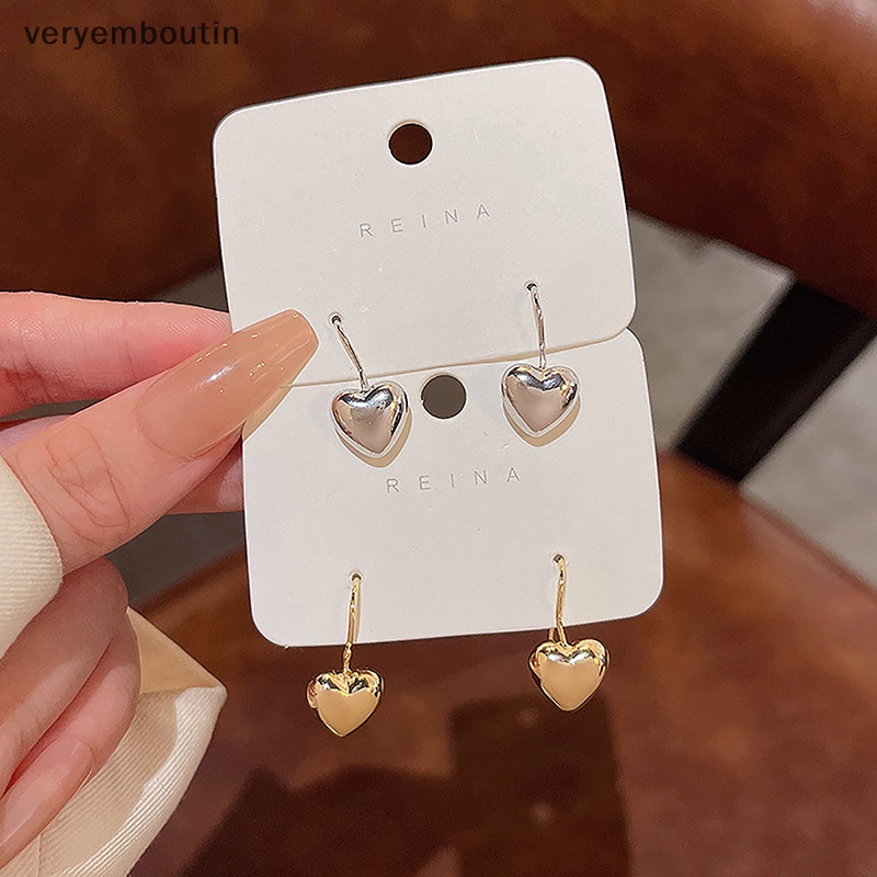 Bông Tai Hình Trái Tim Thời Trang Thanh Lịch Dành Cho Nữ