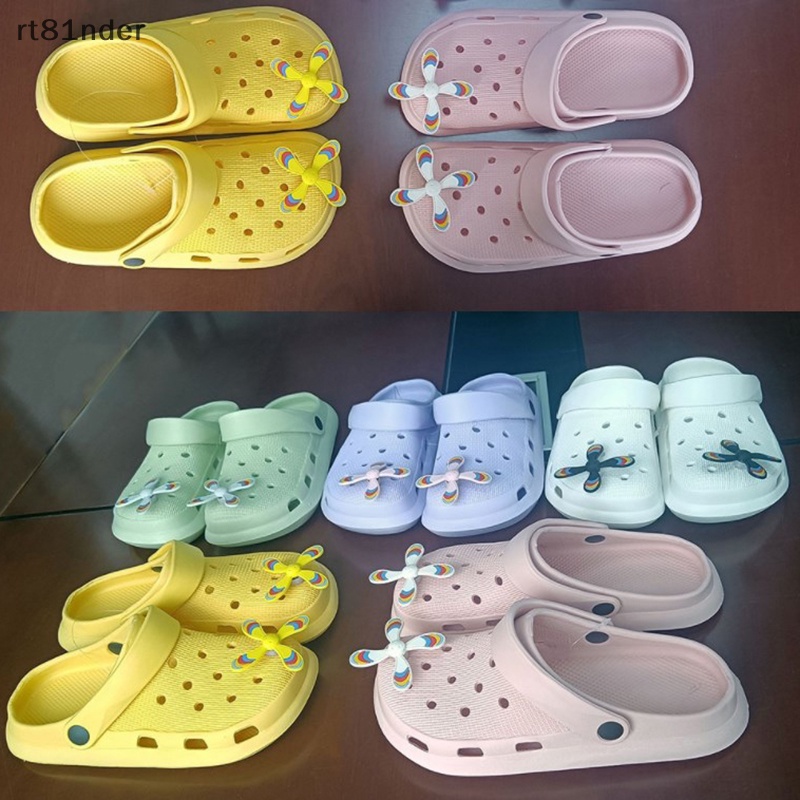 Rt 1 Phụ Kiện Khóa Gài Xoay Bằng PVC Dễ Thương Trang Trí Vòng Tay Croc Cho Nữ