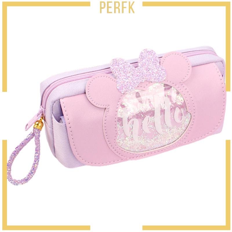 Túi Đựng Bút Chì Sức Chứa Lớn Có Khóa Kéo Dành Cho Học Sinh