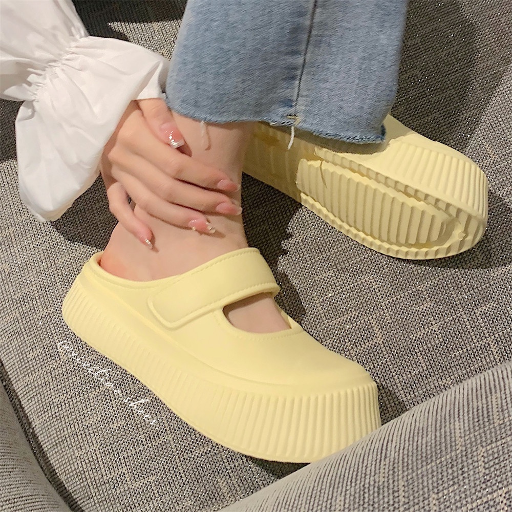 UOUO dép Thời Trang Đơn Giản Cho Nữ dép bánh mì Chống trượt Thoải mái Thoáng khí 33ZTX080401