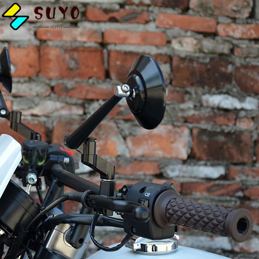 SUYO Giá Đỡ Gương Chiếu Hậu Bằng Hợp Kim Nhôm 10mm Thay Thế Chuyên Dụng Cho Xe Mô Tô