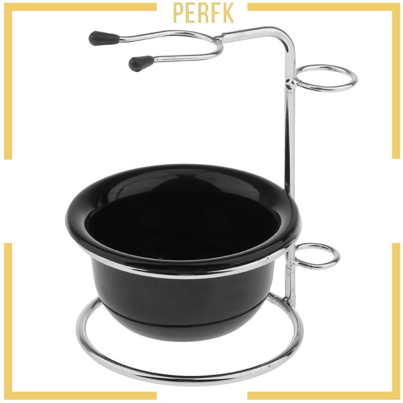 Giá Đỡ Cọ Cạo Râu Bằng Thép Không Gỉ &amp; Cốc Acrylic