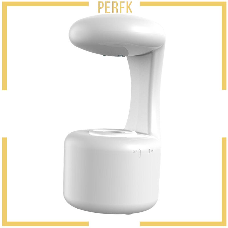 Máy Tạo Độ Ẩm Không Khí Hình Giọt Nước Chống Trọng Lực Màu Trắng Nhỏ Gọn Không Gây Tiếng Ồn Dùng Khi Tập Yoga / Đêm