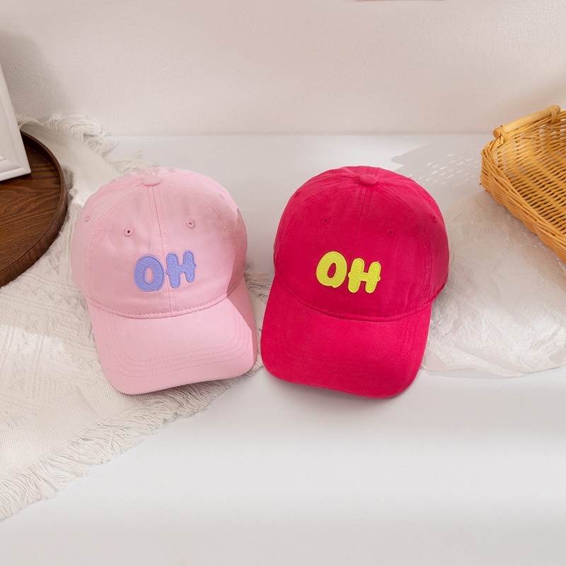 Mũ Lưỡi Trai Thêu Chữ OH Phong Cách Hàn Quốc Cho Bé