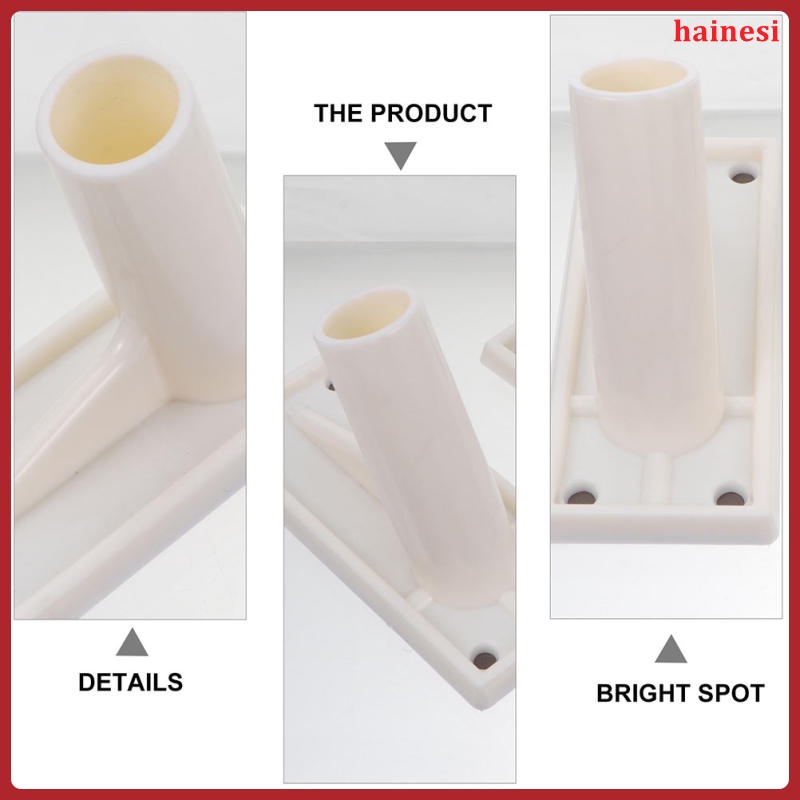 Bộ 3 Giá Đỡ Gắn Tường Hình Lá Cờ Màu Đỏ Bằng Kim Loại