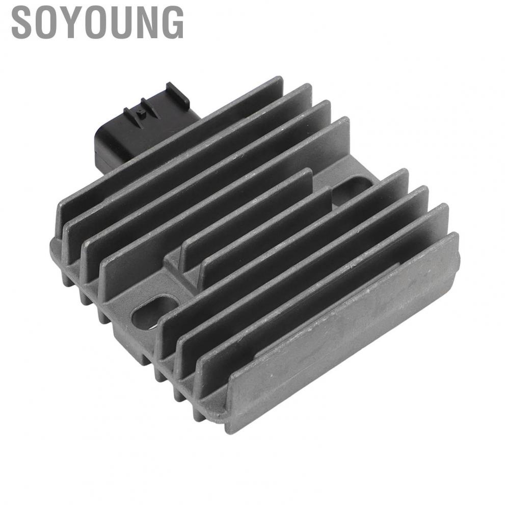 Soyoung 21066‑0030 Aluminium Alloy Voltage Rectifier Easy Operation Motorcycle Regulator Befitting for Motorbike