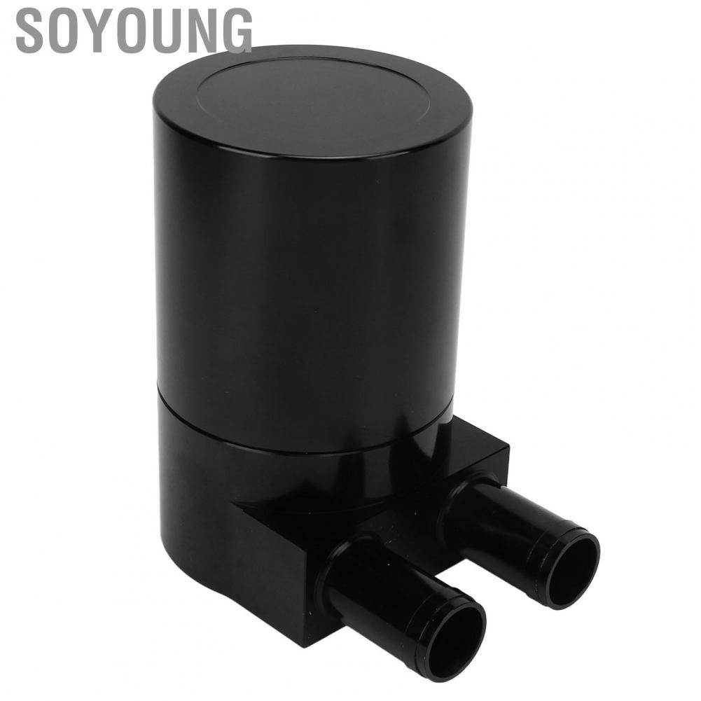 Soyoung Oil Catch Can Air Separator Professional Aluminum Alloy Leakproof Stable Black High Temperature Resistant for Car