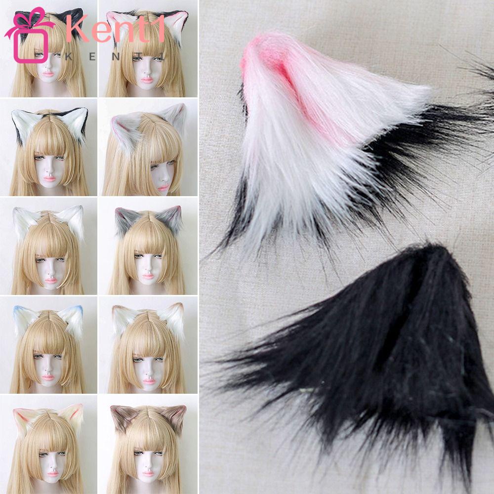 KENT1 Kẹp Tóc Hình Tai Mèo Phong Cách Lolita Đáng Yêu