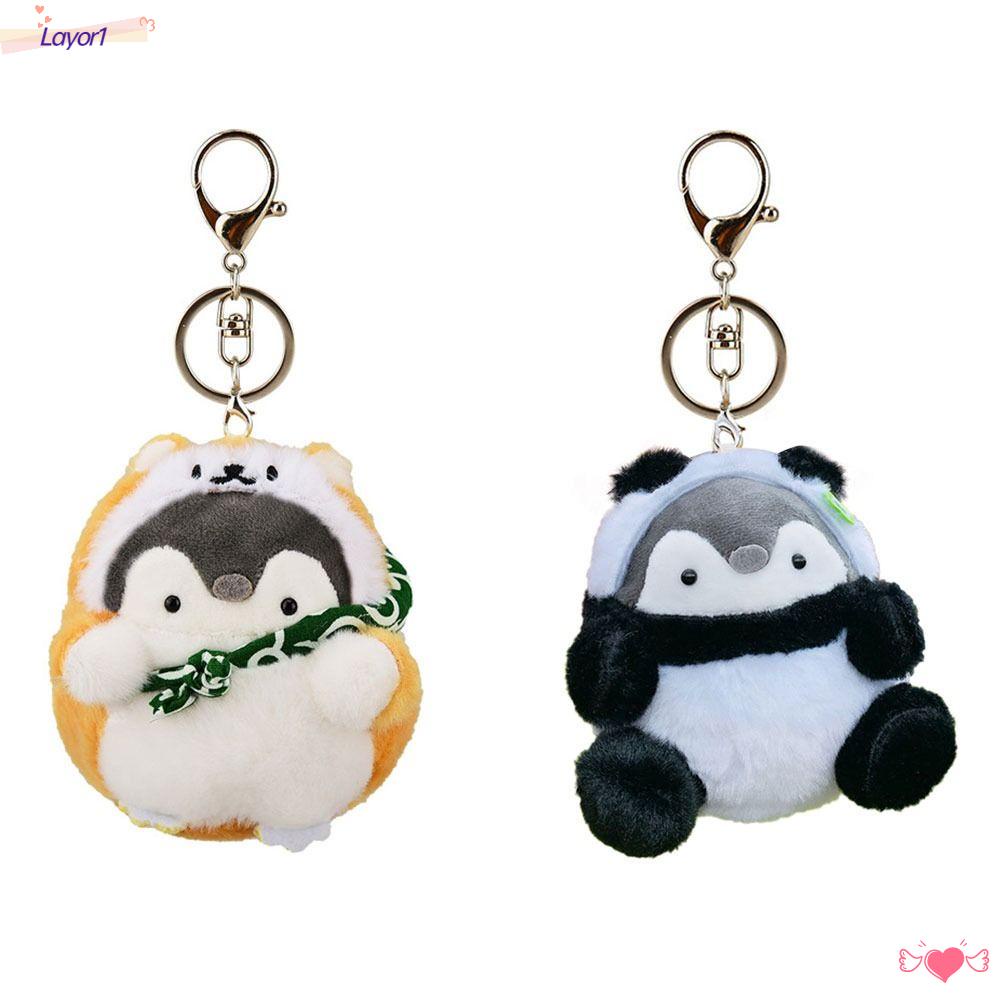 LAYOR1 Thú Nhồi Bông Hình Chim Cánh Cụt Dễ Thương Trang Trí Xe Hơi