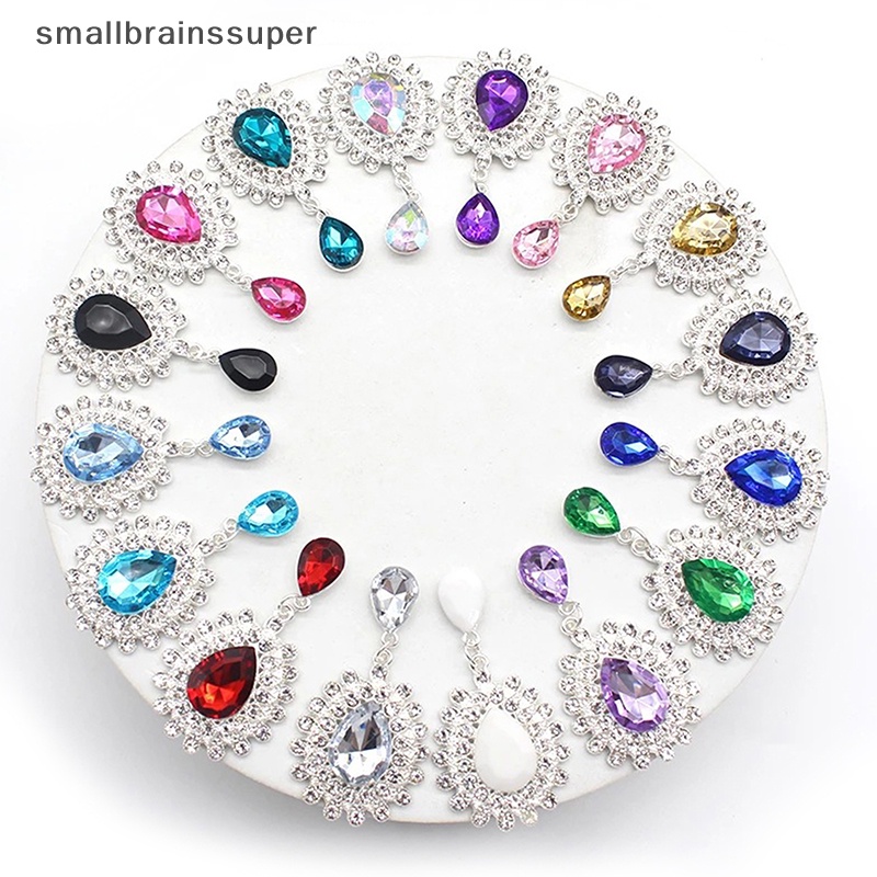 Trâm Cài Áo Hình Giọt Nước Bằng Hợp Kim Đính Đá Lấp Lánh Phong Cách Vintage Thời Trang DIY SBS