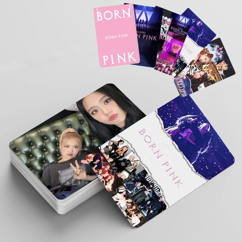 Hộp 55 Ảnh Lomo Card JENNIE LISA JISOO Ros Kpop Blackpink