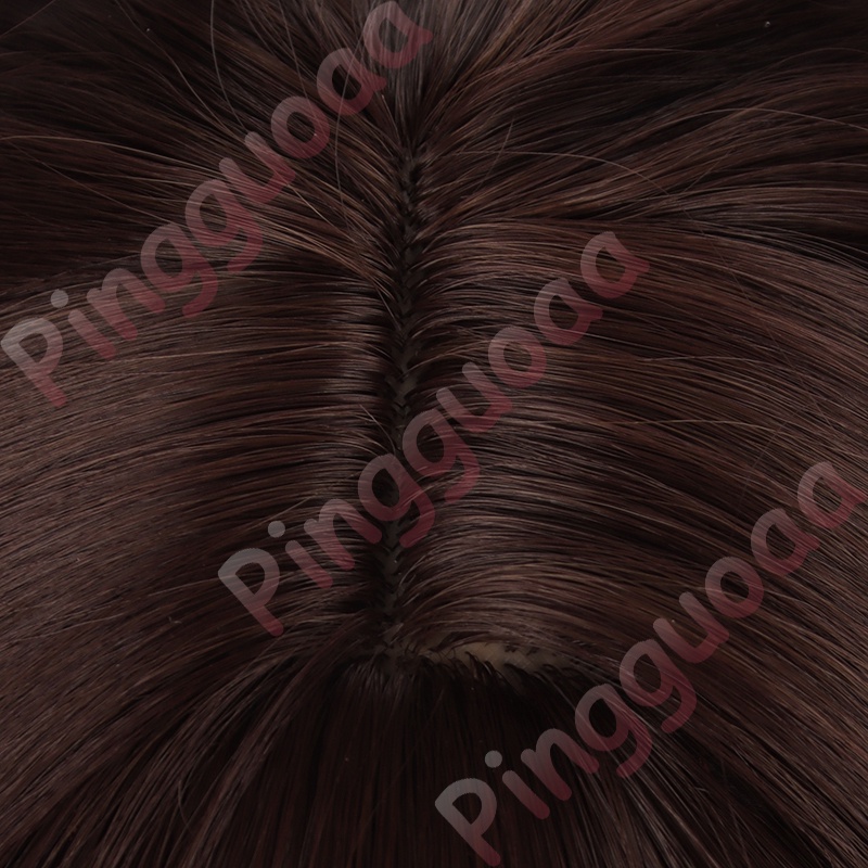 Honkai: Star Rail Tingyun Cosplay Wig 50cm Long Ponytail Wigs with Ears Heat Resistant Synthetic Hair