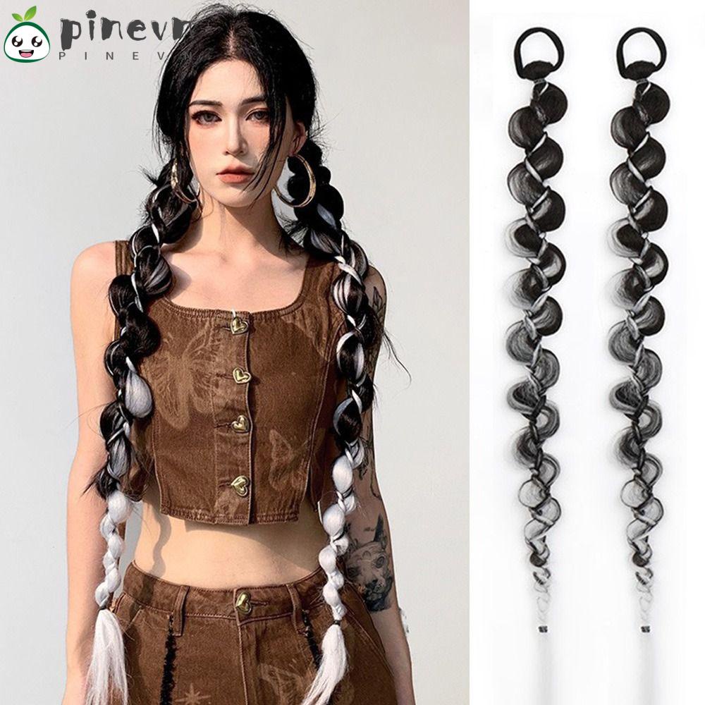 PINEVN Bím Tóc Bện Bằng Sợi Tổng Hợp Và Mát Mẻ Dành Cho Bạn Gái Tập Boxing